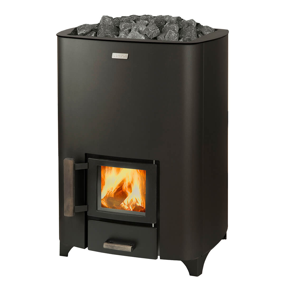 Narvi NC Black Wood Burning Heater